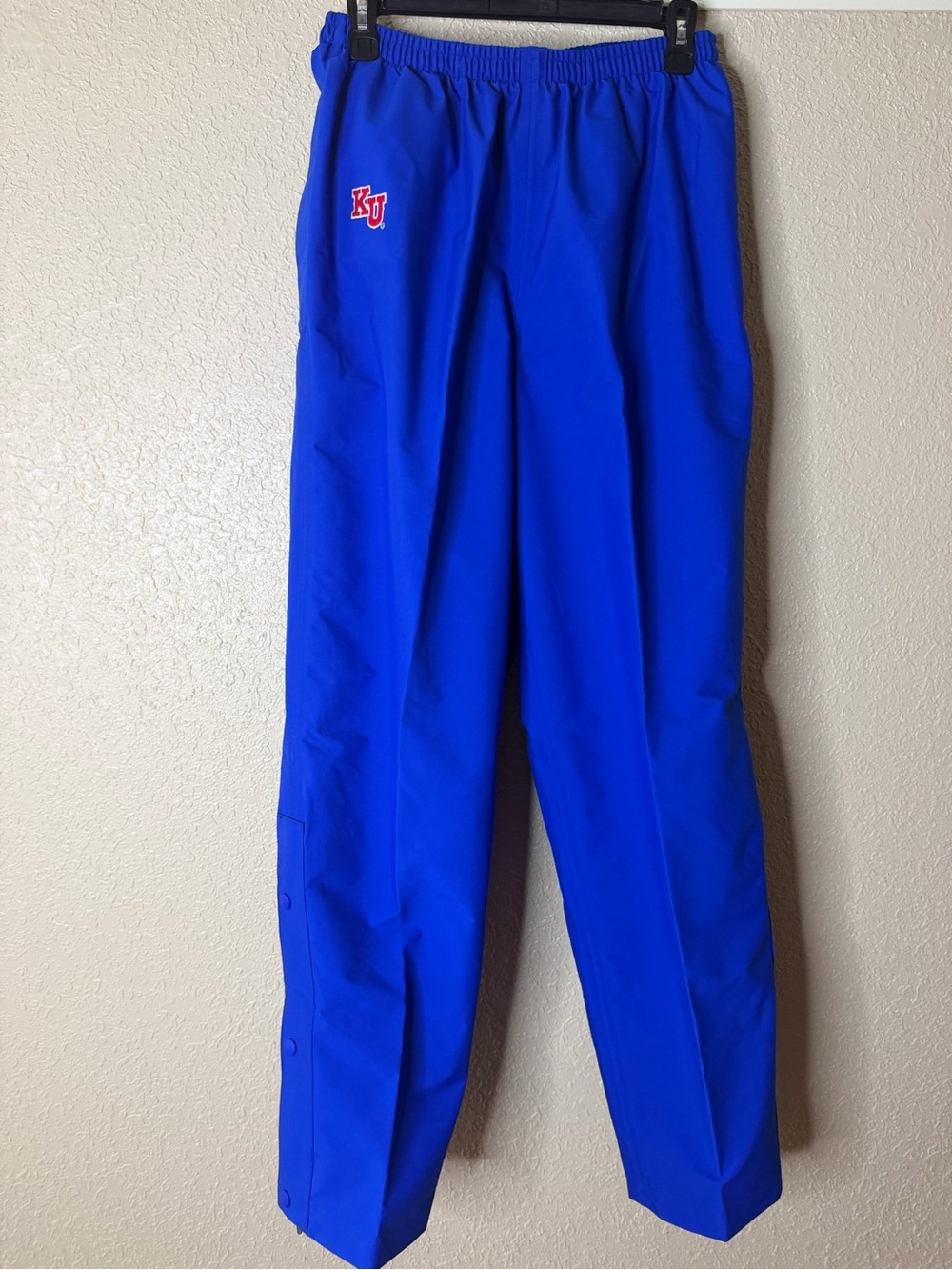 Nike Royal Blue Men's Track Pants with Side Snap Leg